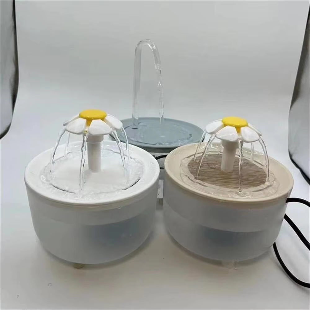 Automatic Pet Water Fountain with USB Filter - Silent Cat Drinking Bowl 1200ml Recirculating Water Dispenser