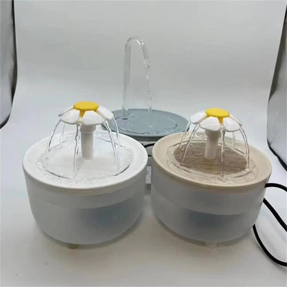 Automatic Pet Water Fountain with USB Filter - Silent Cat Drinking Bowl 1200ml Recirculating Water Dispenser