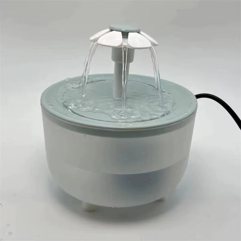 Automatic Pet Water Fountain with USB Filter - Silent Cat Drinking Bowl 1200ml Recirculating Water Dispenser