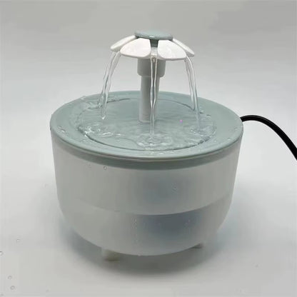 Automatic Pet Water Fountain with USB Filter - Silent Cat Drinking Bowl 1200ml Recirculating Water Dispenser