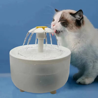 Automatic Pet Water Fountain with USB Filter - Silent Cat Drinking Bowl 1200ml Recirculating Water Dispenser