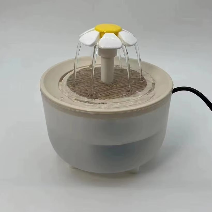 Automatic Pet Water Fountain with USB Filter - Silent Cat Drinking Bowl 1200ml Recirculating Water Dispenser